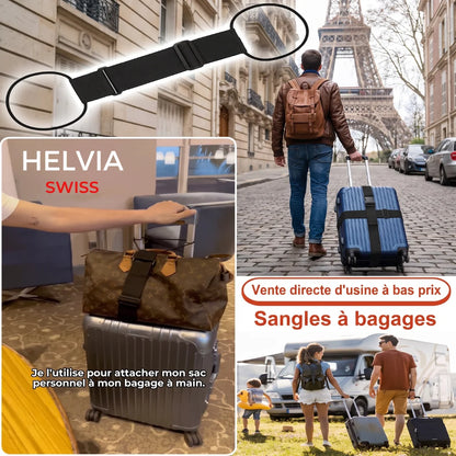 Sangle de bagage ajustable Helvia Swiss (2 pièces)