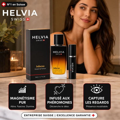 Inferno Parfum aux Phéromones pour Homme HELVIA SWISS
