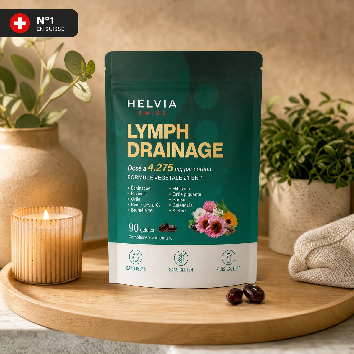Lymph Drainage Softgels HELVIA SWISS