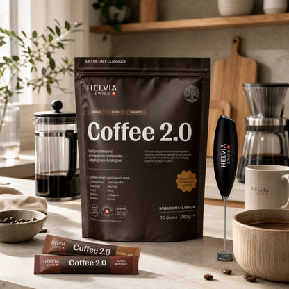 Coffee 2.0 — Café aux Champignons Fonctionnels HELVIA SWISS