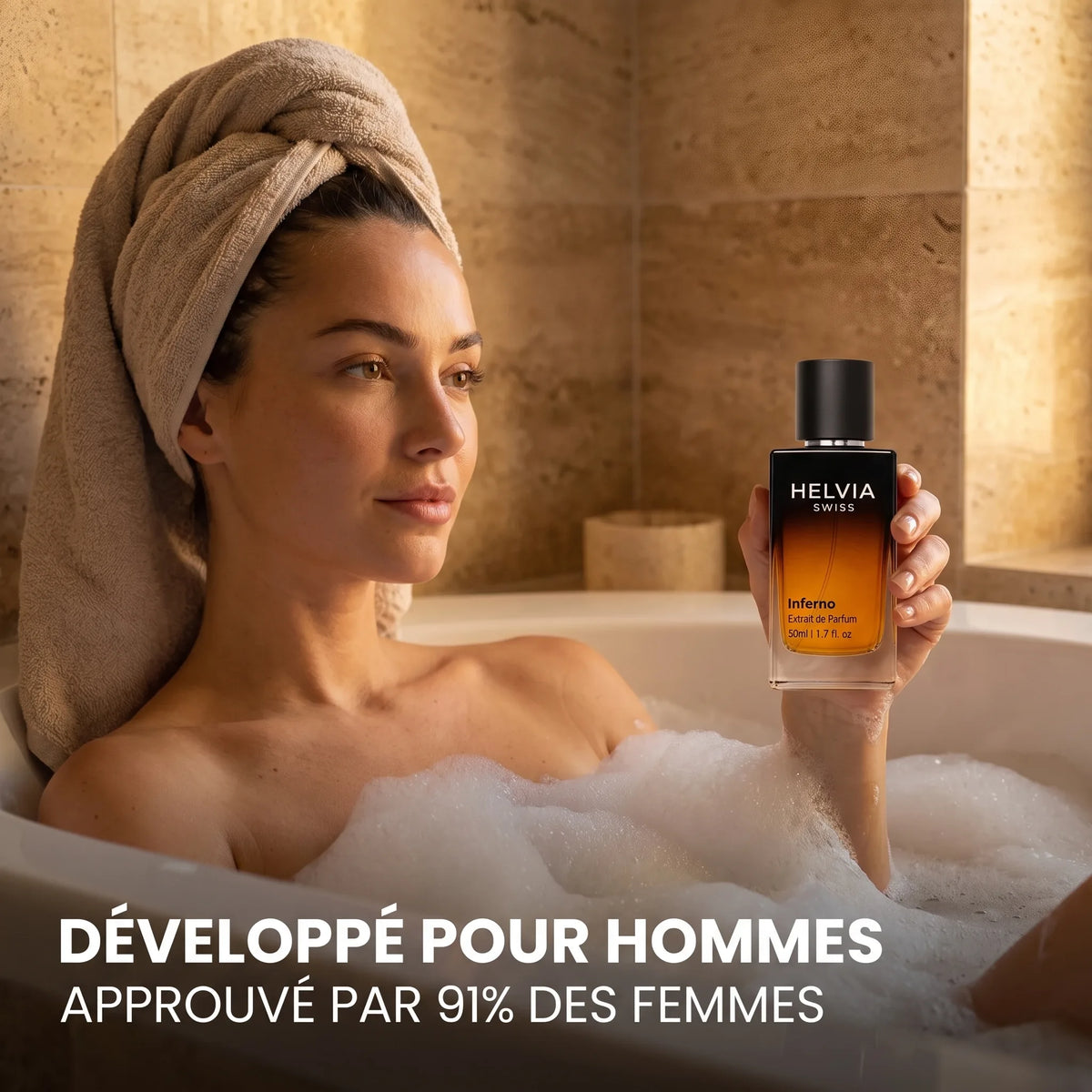 Inferno Parfum aux Phéromones pour Homme HELVIA SWISS