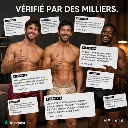 Boxer en Soie Premium Confort Absolu HELVIA SWISS