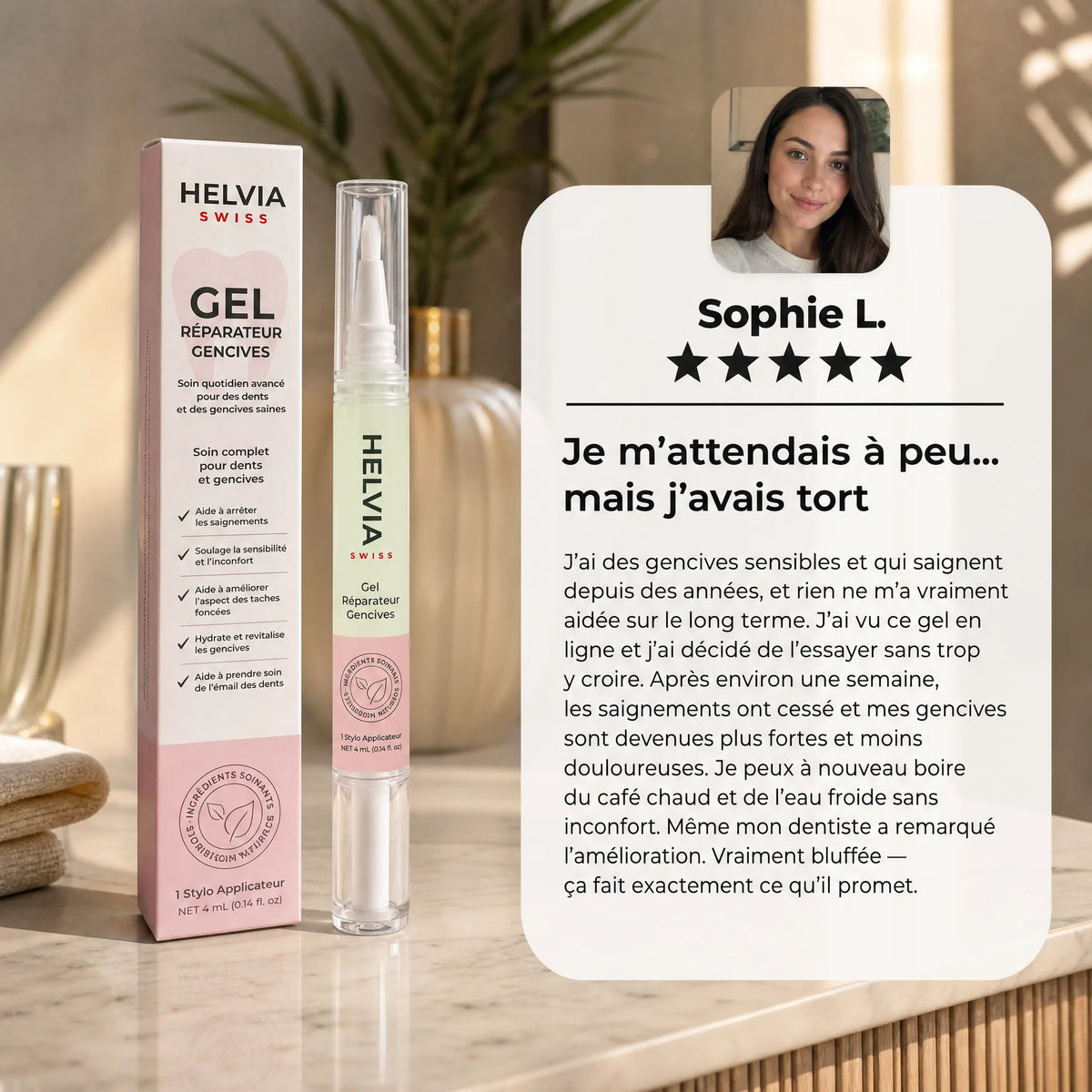 Gel Réparateur Gencives HELVIA SWISS