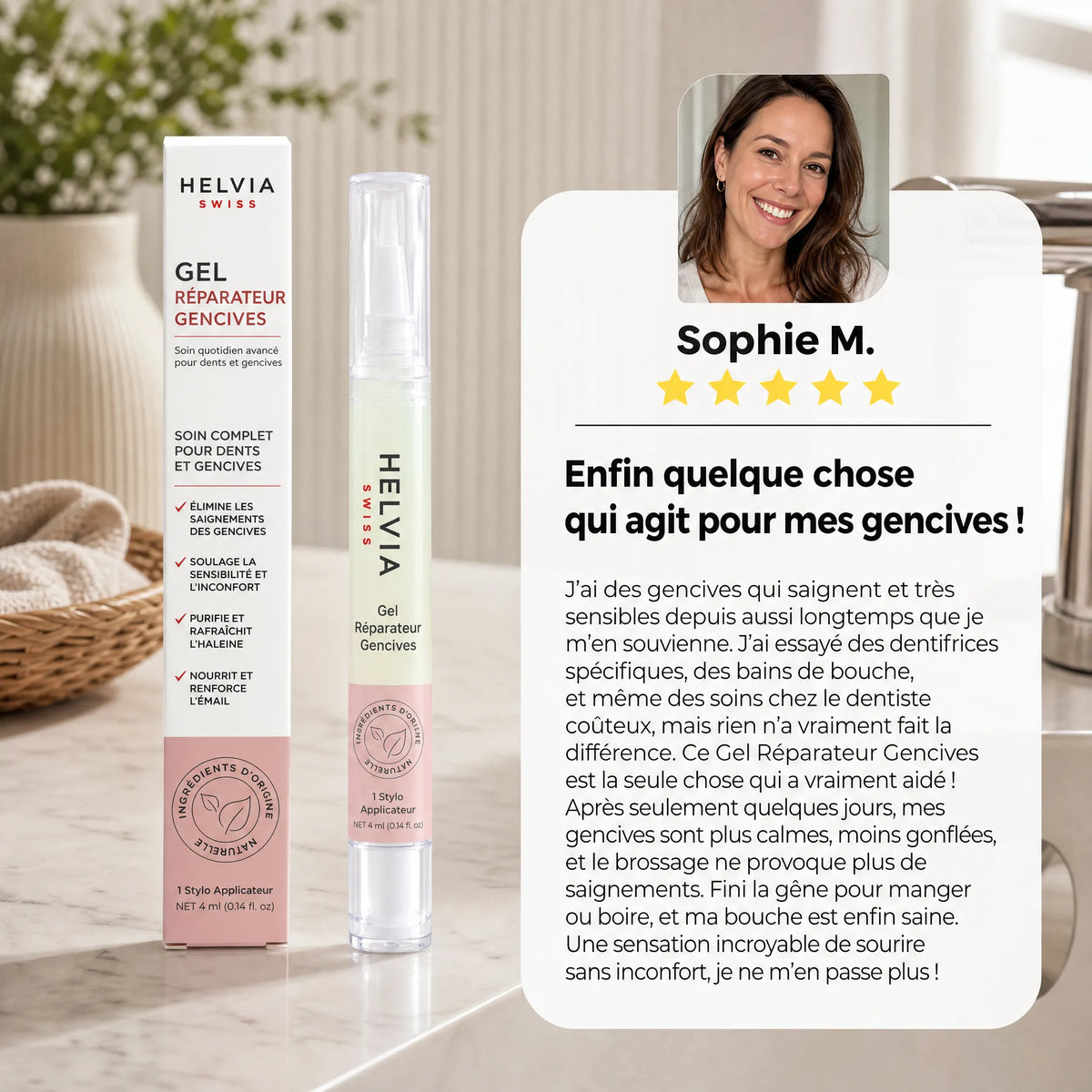 Gel Réparateur Gencives HELVIA SWISS