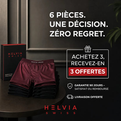 Boxer en Soie Premium Confort Absolu HELVIA SWISS