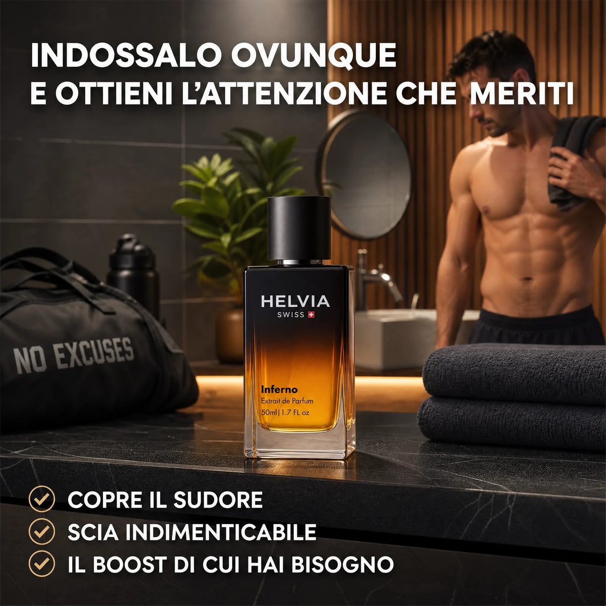 Inferno Parfum aux Phéromones pour Homme HELVIA SWISS