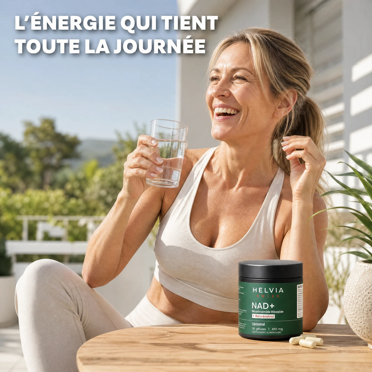 NAD+ Longévité Liposomal HELVIA SWISS