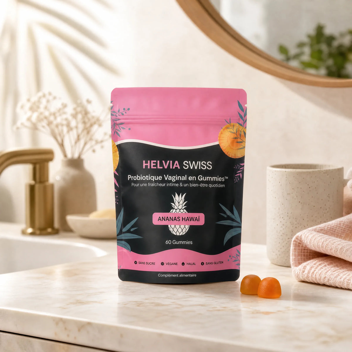 FemiFlore® – Gummies Probiotiques Intimes HELVIA SWISS