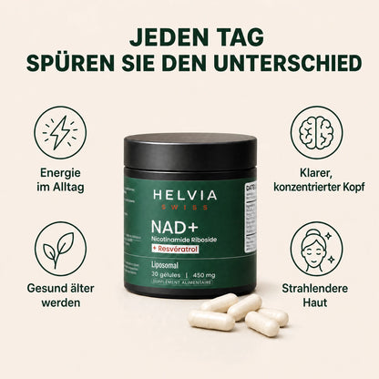 NAD+ Longevity Liposomal HELVIA SWISS