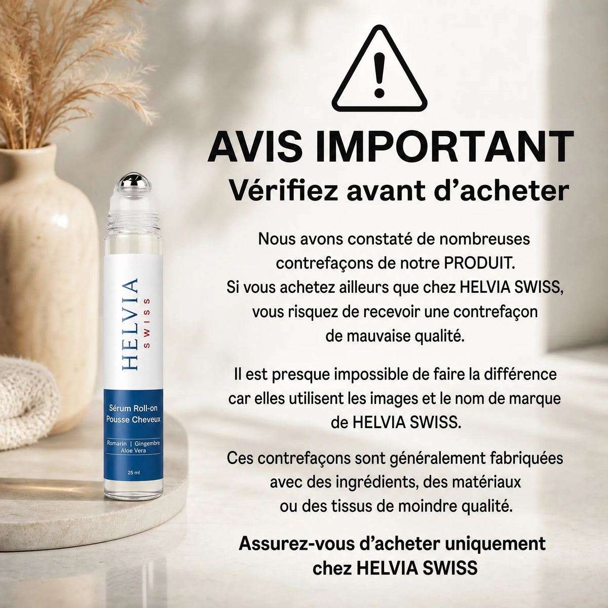 Sérum Roll-On Repousse Capillaire HELVIA SWISS