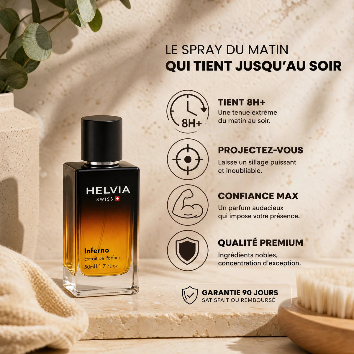 Inferno Parfum aux Phéromones pour Homme HELVIA SWISS