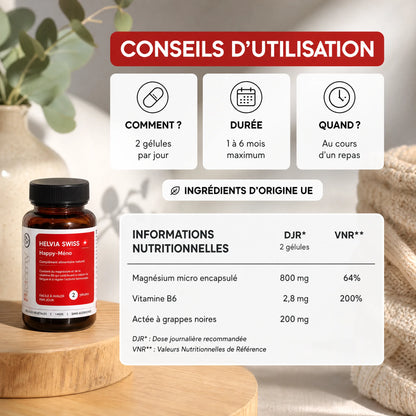 Happy-Méno — Perte de Poids Ménopause HELVIA SWISS