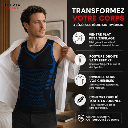 Débardeur Sculptant Homme CoreShape - HELVIA SWISS