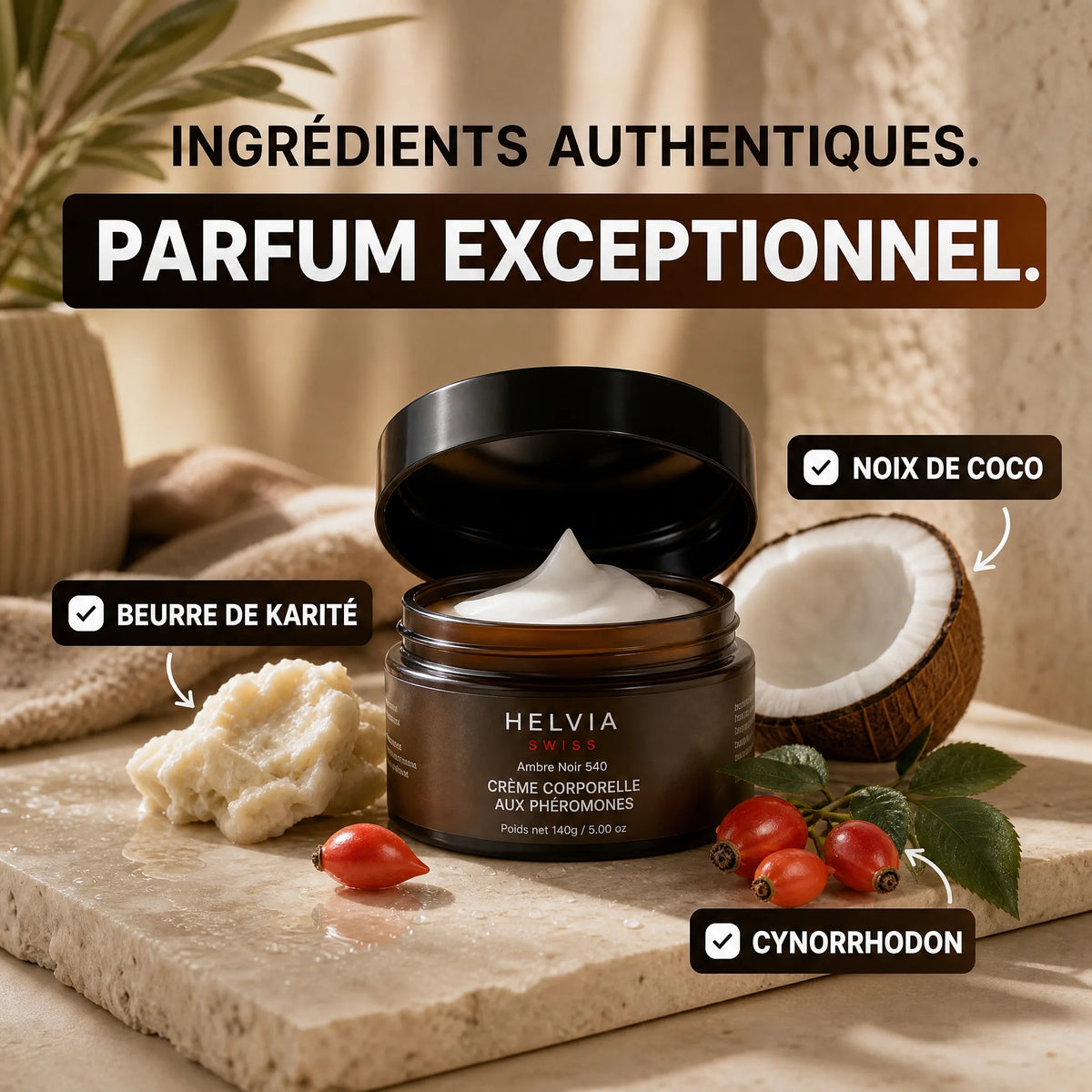 Crème Hydratante aux Phéromones HELVIA SWISS