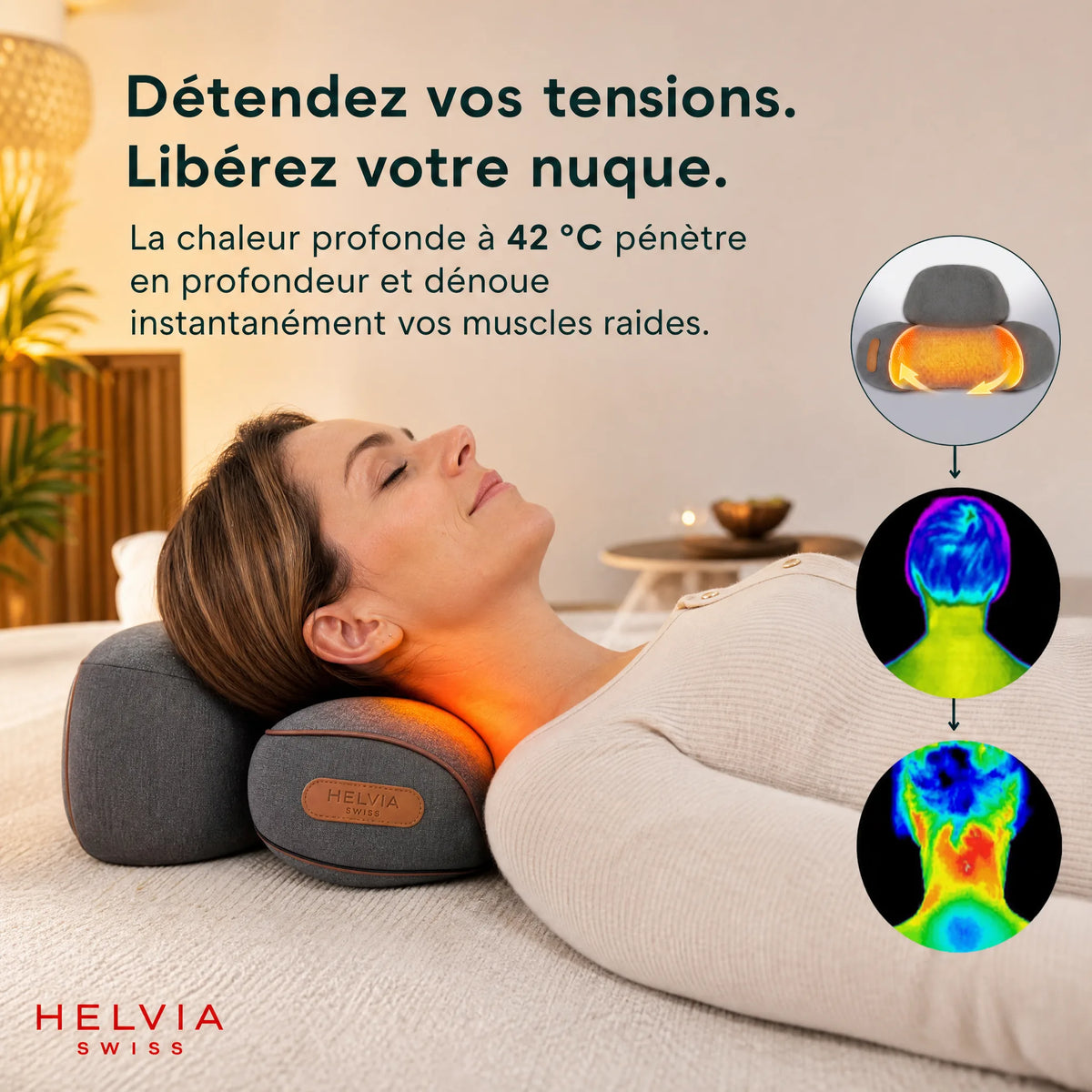 Masseur Cervical 3-en-1 HELVIA SWISS