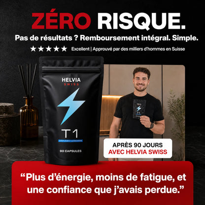 Complexe Testostérone Naturelle – 14 Actifs — Booster Naturel HELVIA SWISS
