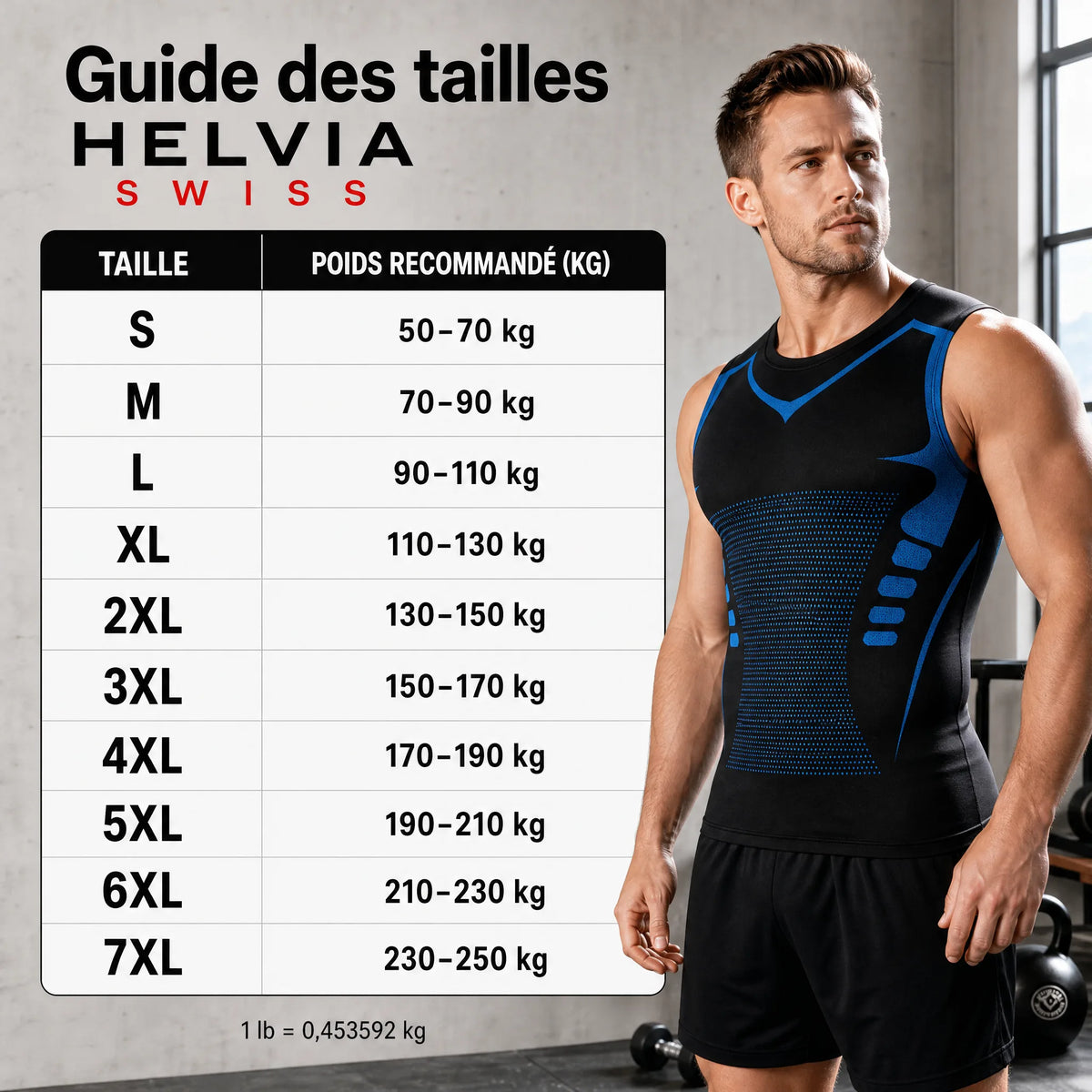 Débardeur Sculptant Homme CoreShape - HELVIA SWISS