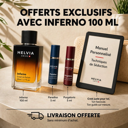 Inferno Parfum aux Phéromones pour Homme HELVIA SWISS