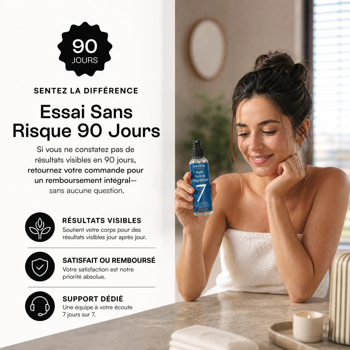 Spray Magnésium Pur Sommeil Profond HELVIA SWISS