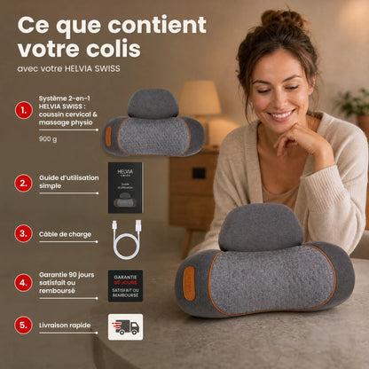 Masseur Cervical 3-en-1 HELVIA SWISS