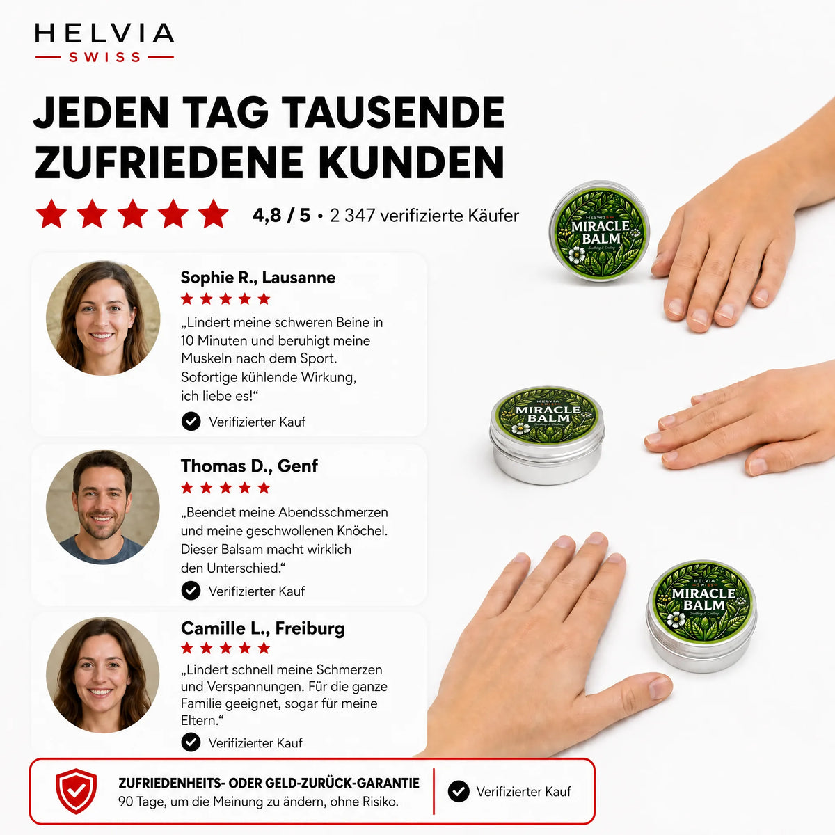Wunder-Balsam Gegen Schwere Beine HELVIA SWISS