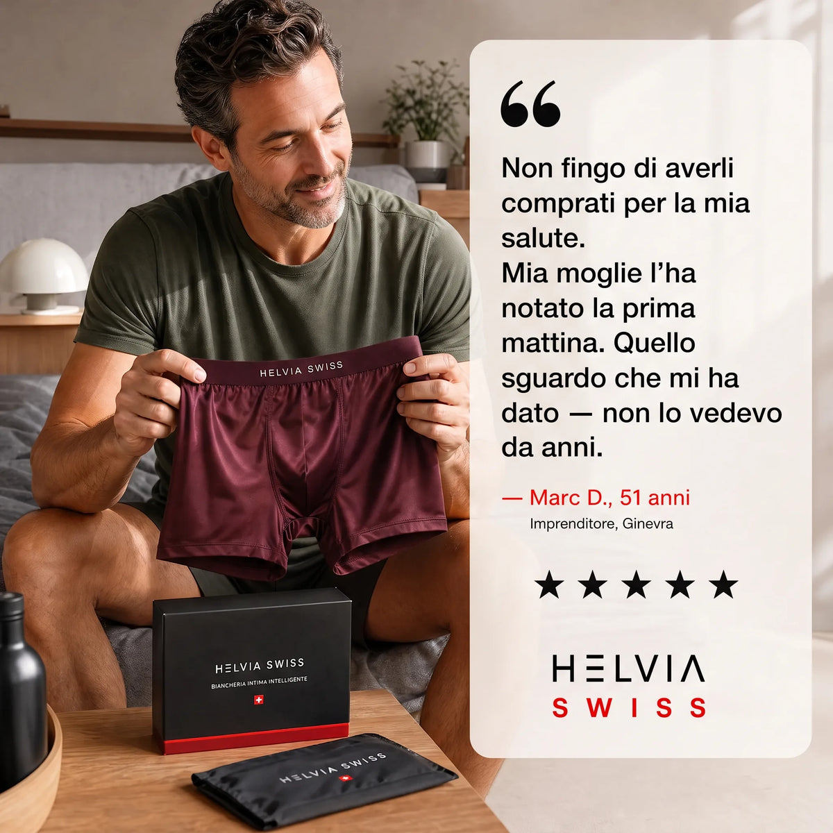 Boxer in Seta Premium Comfort Assoluto HELVIA SWISS