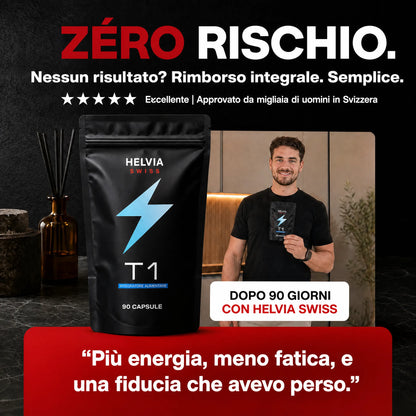 Complesso Testosterone Naturale – 14 Attivi — Booster Naturale HELVIA SWISS