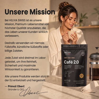 Coffee 2.0 — Kaffee mit Funktionellen Pilzen HELVIA SWISS