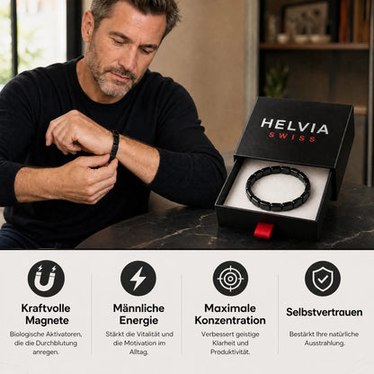 Magnetisches Hämatit-Armband - HELVIA SWISS