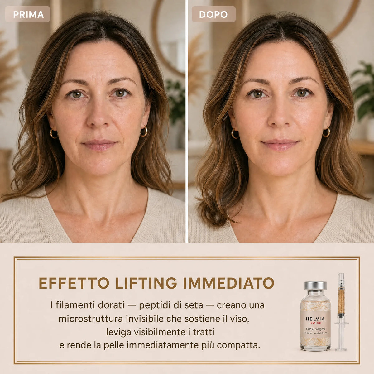 Siero Liftante Peptidi di Seta HELVIA SWISS