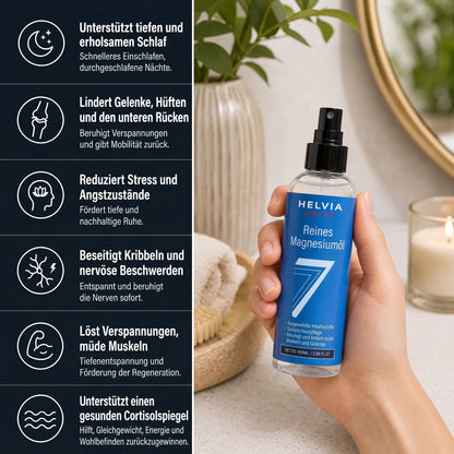 Reines Magnesium Spray Tiefer Schlaf HELVIA SWISS