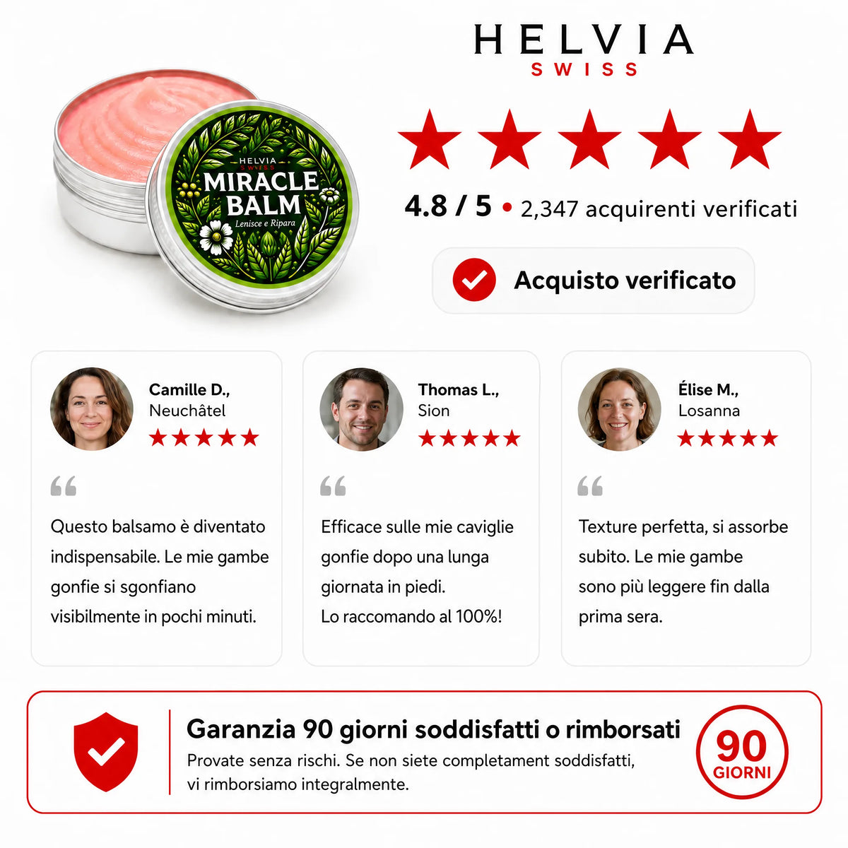Balsamo Miracolo Anti-Gambe Pesanti HELVIA SWISS