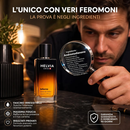 Inferno Profumo ai Feromoni per Uomo HELVIA SWISS