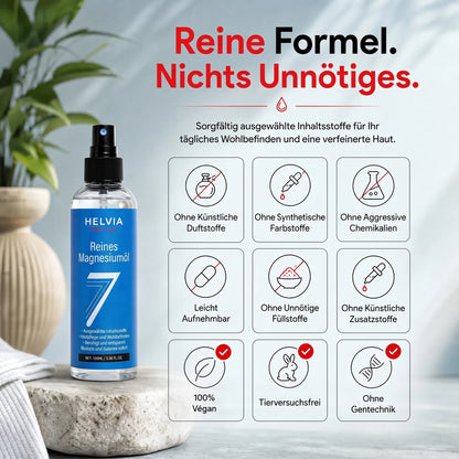 Reines Magnesium Spray Tiefer Schlaf HELVIA SWISS