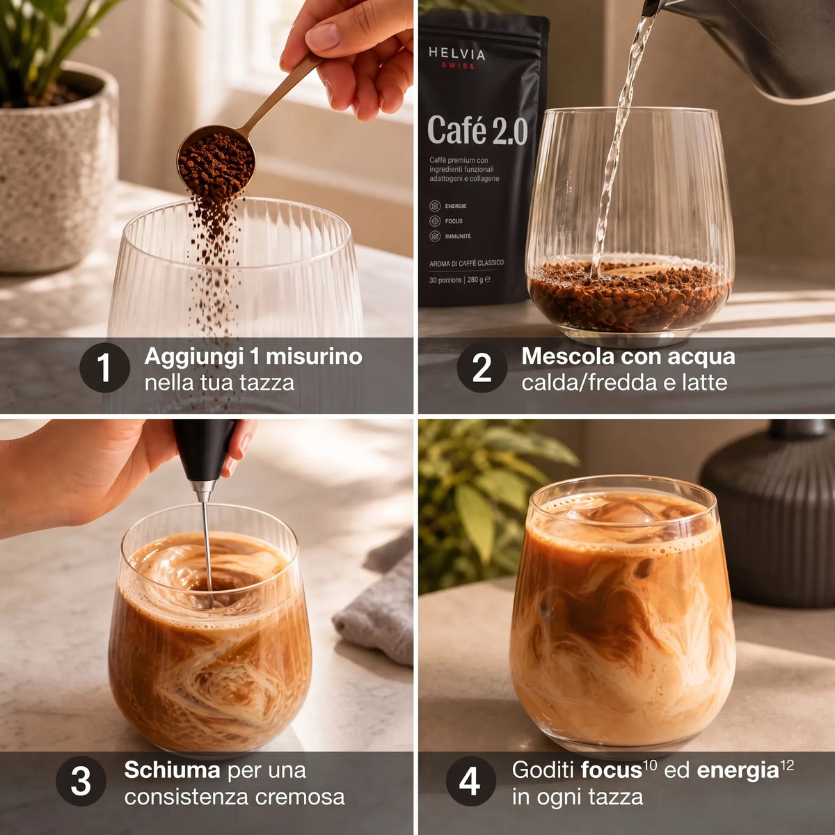 Coffee 2.0 – Caffè Funzionale Energia & Focus HELVIA SWISS