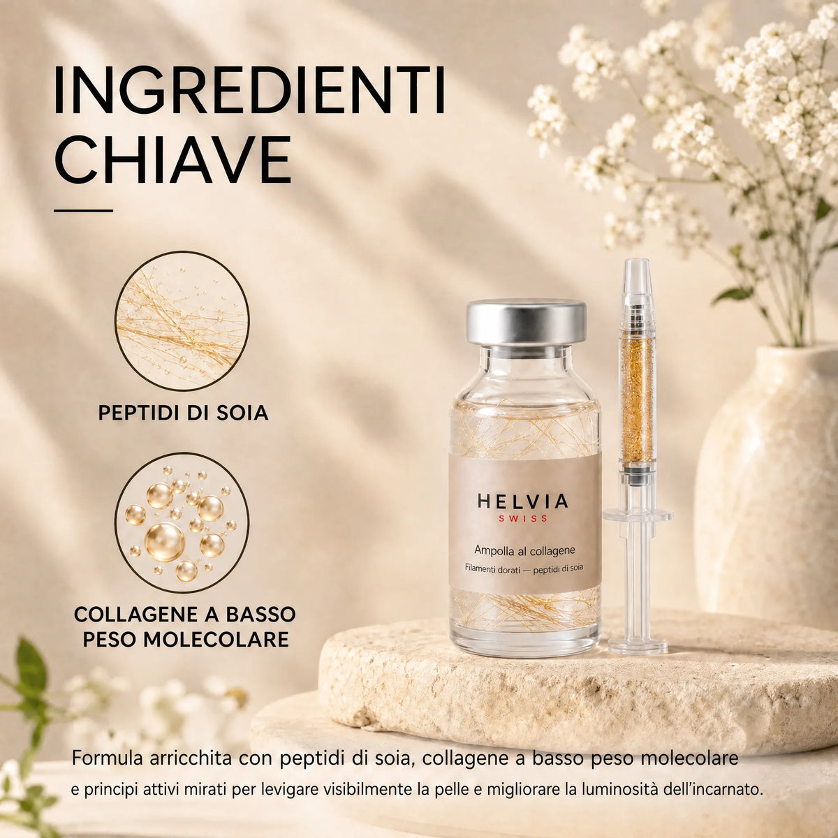 Siero Liftante Peptidi di Seta HELVIA SWISS
