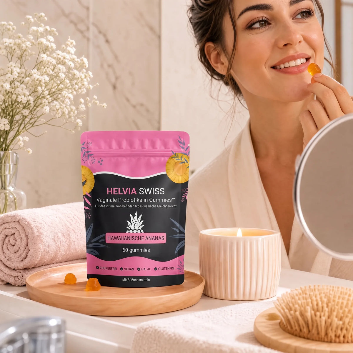 FemiFlore® – Probiotische Intim-Gummies HELVIA SWISS