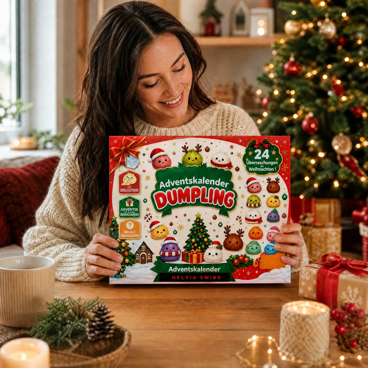 Dumpling Squishy Adventskalender 2026 HELVIA SWISS