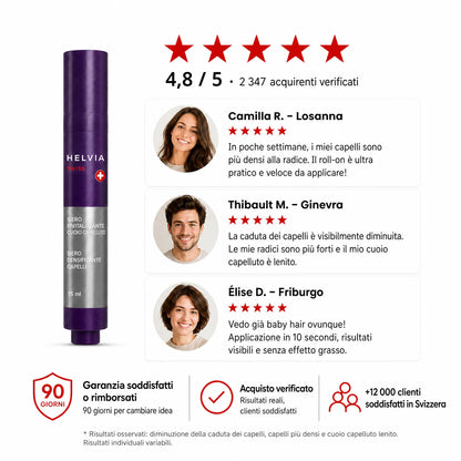 Siero Roll-On Densificante Cuoio Capelluto HELVIA SWISS