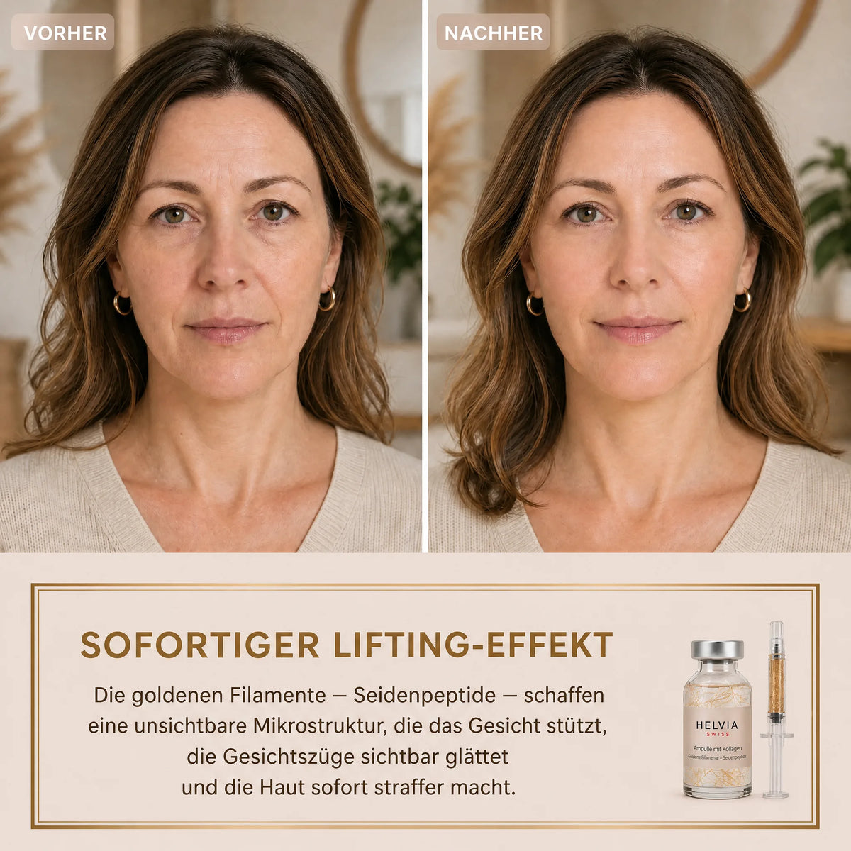 Straffendes Seiden-Peptid-Serum HELVIA SWISS