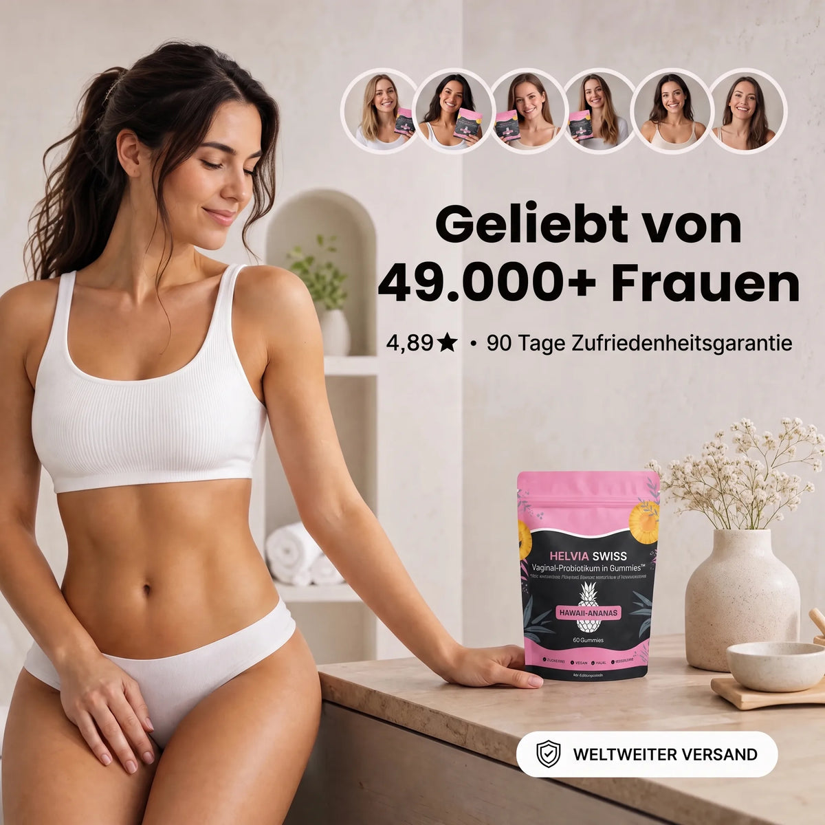 FemiFlore® – Probiotische Intim-Gummies HELVIA SWISS