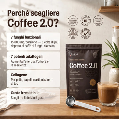 Coffee 2.0 — Caffè ai Funghi Funzionali HELVIA SWISS