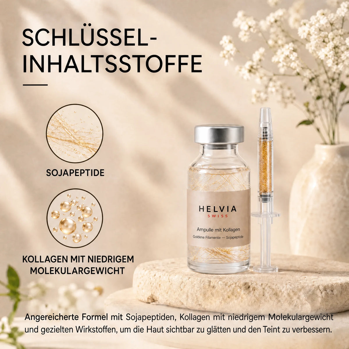 Straffendes Seiden-Peptid-Serum HELVIA SWISS