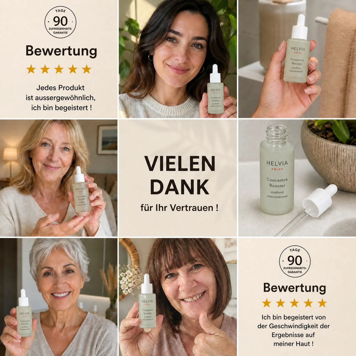 Konzentriertes Anti-Falten-Booster-Serum HELVIA SWISS