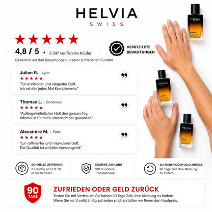 Parfum Inferno mit Pheromonen für Männer HELVIA SWISS