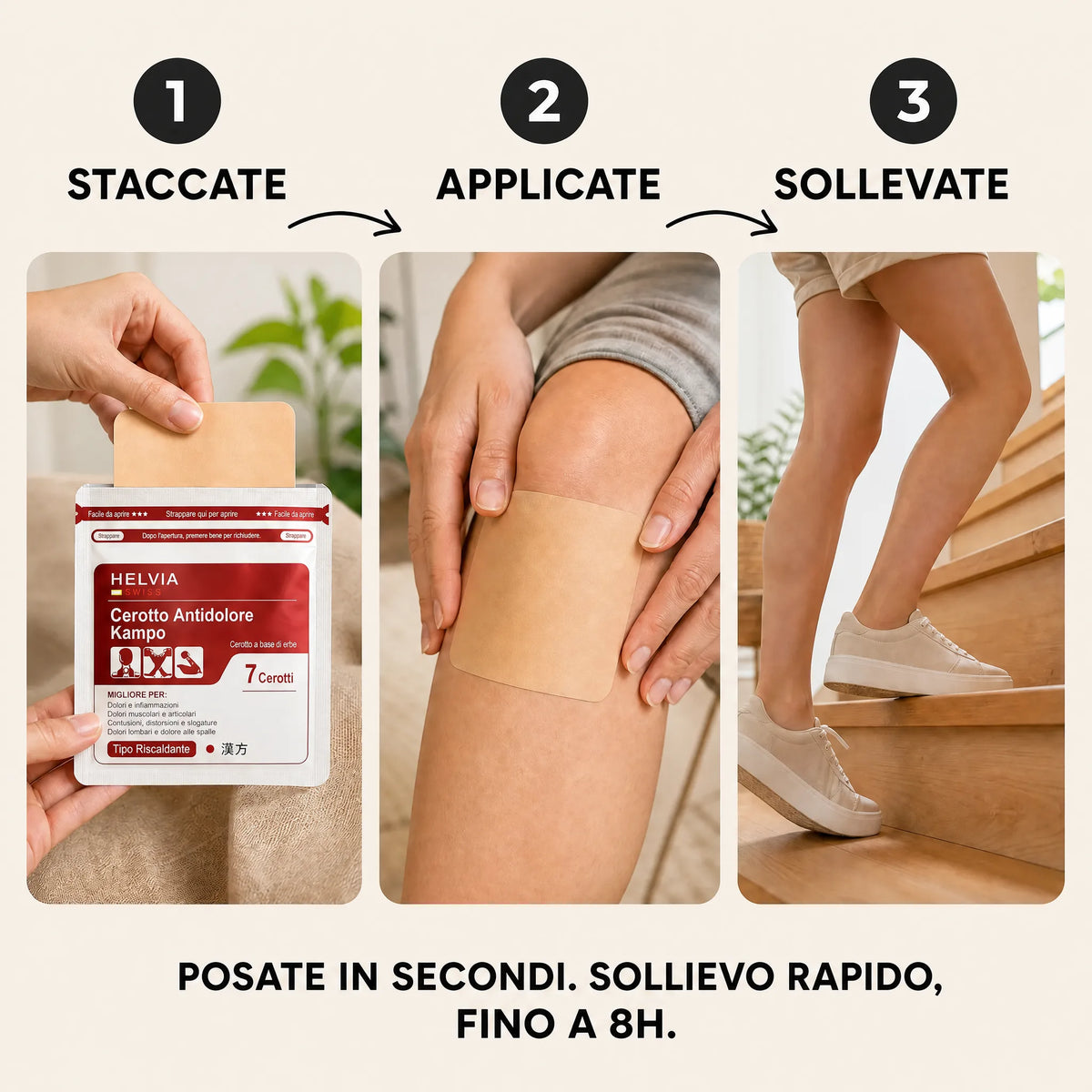 Patch Giapponese Anti-Dolore HELVIA SWISS