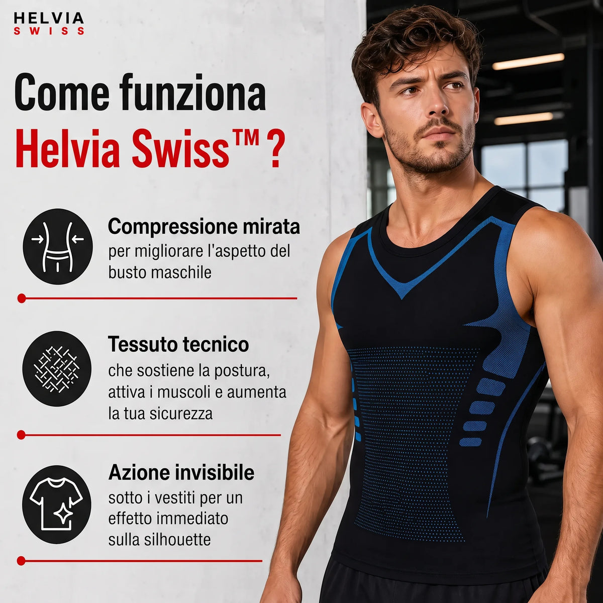 Canotta Modellante Uomo CoreShape - HELVIA SWISS