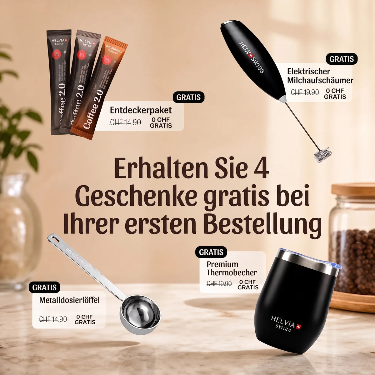 Coffee 2.0 — Kaffee mit Funktionellen Pilzen HELVIA SWISS