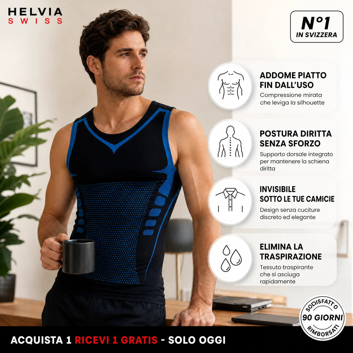 Canotta Modellante Uomo CoreShape - HELVIA SWISS
