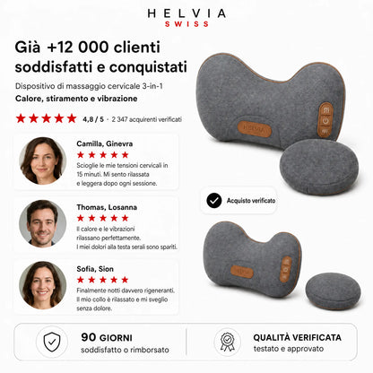 Massaggiatore Cervicale 3-in-1 HELVIA SWISS